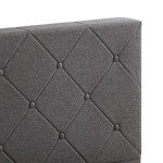 ZINUS Shalini Queen Upholstered Bed Frame - Dark Grey