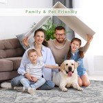 Soft Washable 8x10 Vintage Area Rug for Home