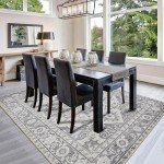 Soft Washable 8x10 Vintage Area Rug for Home