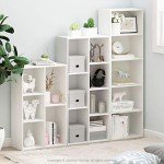 Furinno Luder 5-Cube Storage Bookcase, White
