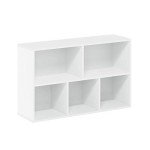 Furinno Luder 5-Cube Storage Bookcase, White