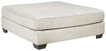 Beige Rawcliffe Oversized Square Ottoman by Ashley