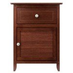 Winsome Wood Eugene Walnut Accent Table