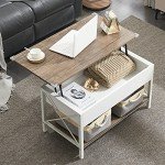 VINGLI 91.4cm Lift-Top Coffee Table, Dark Walnut