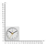 Braun Classic White Analog Alarm Clock with Snooze