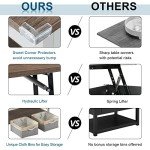 VINGLI 91.4cm Lift-Top Coffee Table, Dark Walnut