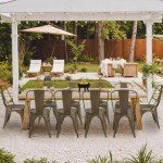 Set of 4 Stackable Metal Bistro Dining Chairs