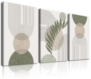 Sage Green Boho Wall Art Set of 3