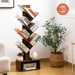 Yoobure Retro 6-Shelf Tree Bookshelf Display