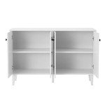 White 4-Door Sideboard Buffet Storage Cabinet