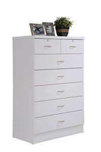 HODEDAH 7-Drawer Wood Dresser for Bedroom