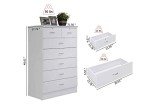 HODEDAH 7-Drawer Wood Dresser for Bedroom