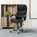 Ergonomic High-Back Office Chair with Armrests