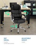 Ergonomic High-Back Office Chair with Armrests