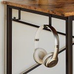 Rustic Brown 47" Computer Desk with USB Ports