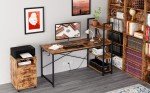 Rustic Brown 47" Computer Desk with USB Ports