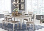 Skempton Farmhouse Rectangular Dining Table with Storage