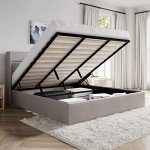 Modern King Size Lift Up Storage Bed Frame