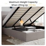 Modern King Size Lift Up Storage Bed Frame