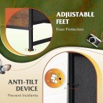 WLIVE 12-Drawer Tall Fabric Dresser in Rustic Brown