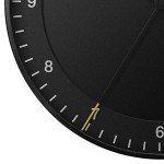 Braun Classic Silent Sweep Wall Clock - Black 30cm