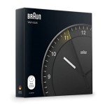 Braun Classic Silent Sweep Wall Clock - Black 30cm