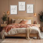 Set of 3 Farmhouse Bible Verse Wall Art