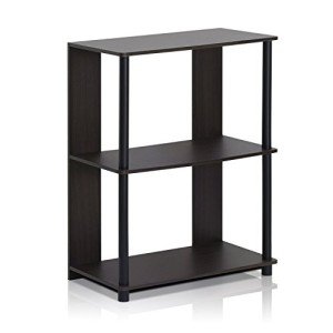Furinno JAYA 3-Tier Walnut Bookcase and Display Rack