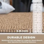 Boho Washable Area Rug 6x9 ft Tan