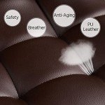 Modern Adjustable Brown Bar Stools Set of 2