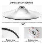 Modern Adjustable Brown Bar Stools Set of 2