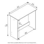 Espresso Simplistic Study Table by FURINNO