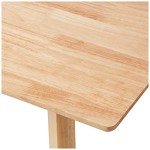 Solid Wood Kitchen Dining Table - Natural Finish