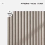 SICOTAS Modern White Buffet Cabinet with Storage