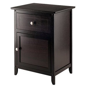 Winsome Eugene Espresso Accent Table, 18.9"W x 15"D
