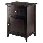 Winsome Eugene Espresso Accent Table, 18.9"W x 15"D
