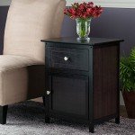 Winsome Eugene Espresso Accent Table, 18.9"W x 15"D