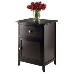 Winsome Eugene Espresso Accent Table, 18.9"W x 15"D