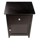 Winsome Eugene Espresso Accent Table, 18.9"W x 15"D