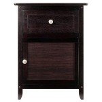 Winsome Eugene Espresso Accent Table, 18.9"W x 15"D