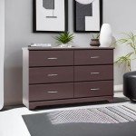Storkcraft Brookside 6-Drawer Dresser in Espresso
