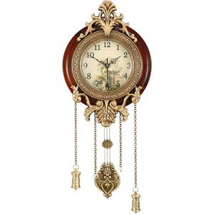 9-Inch Retro Vintage Wood Wall Clock