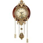 9-Inch Retro Vintage Wood Wall Clock