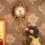 9-Inch Retro Vintage Wood Wall Clock