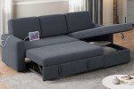 Yaheetech L-Shaped Sofa with Pull-Out Bed