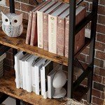 Triple Wide 5-Tier Industrial Bookshelf with Metal Frame