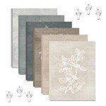Botanical Plant Canvas Wall Art Set of 6