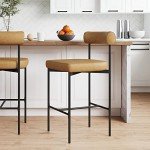 Dahlia Modern Counter Height Chair in Brown/Black