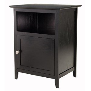 Winsome Henry Black Accent Table, 19 Inches