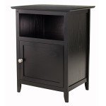 Winsome Henry Black Accent Table, 19 Inches